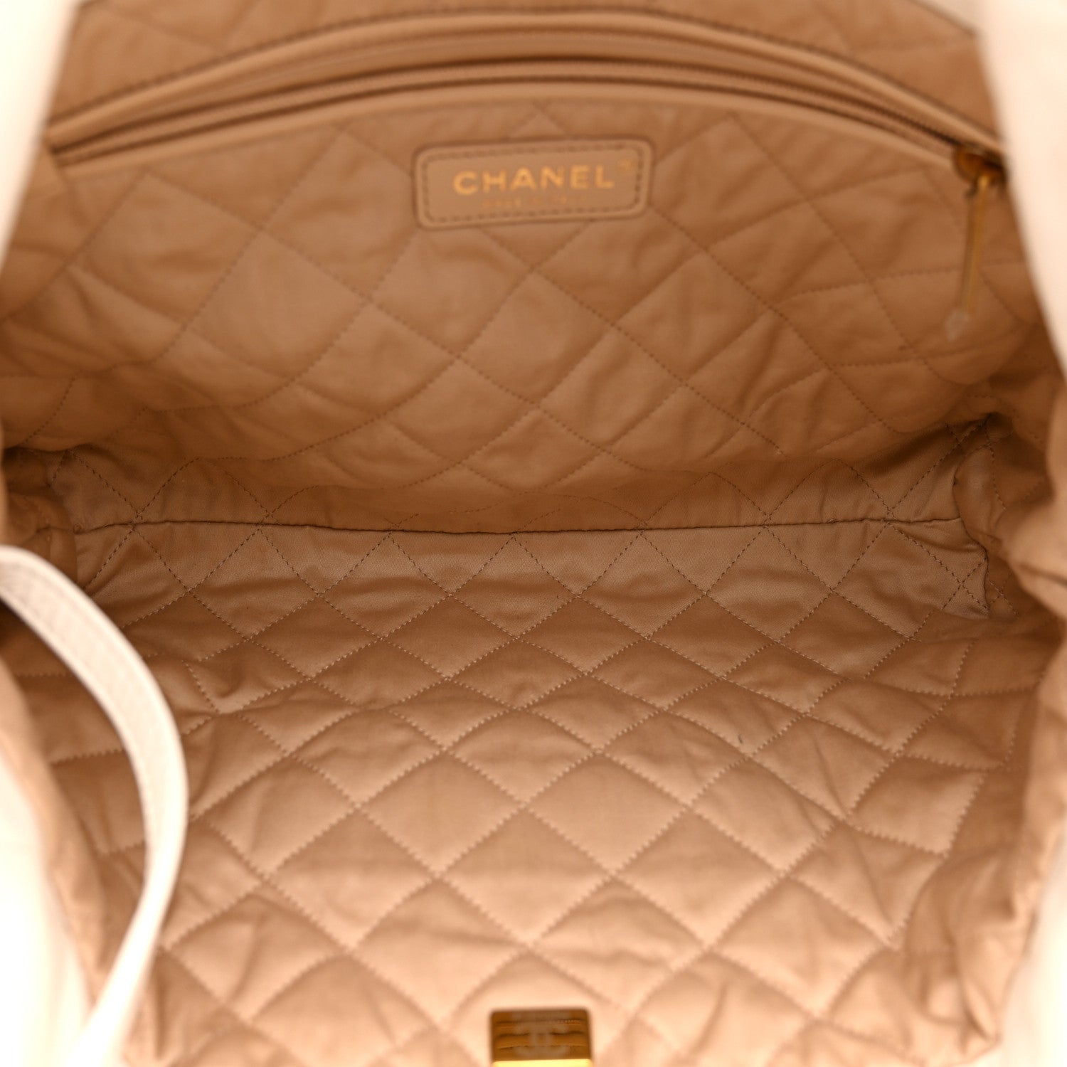 Chanel Shiny Calfskin Quilted Small Chanel 22 White 6 of 12