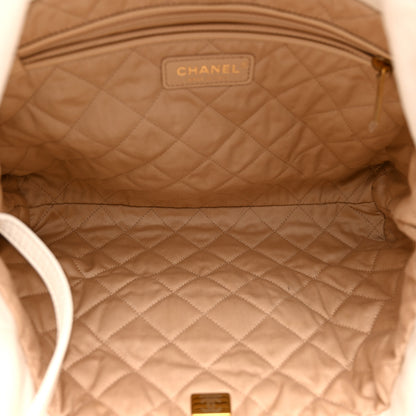 Chanel Shiny Calfskin Quilted Small Chanel 22 White 6 of 12