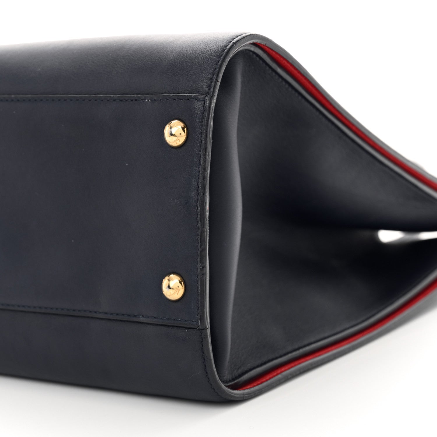 Salvatore Ferragamo Calfskin Whitney Tote Navy 9 of 18