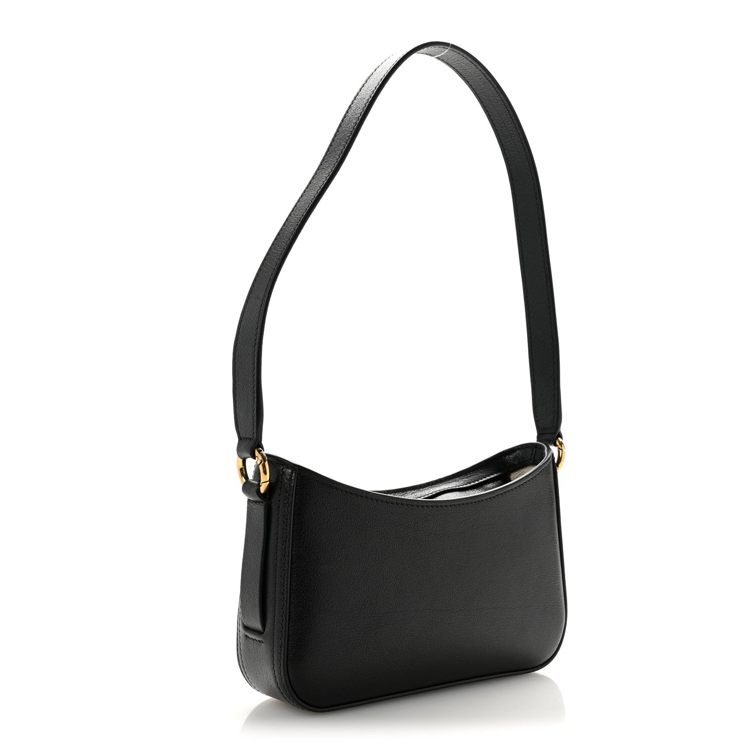 Chloe Calfskin Horse Medal Shoulder Bag Black 3 of 10