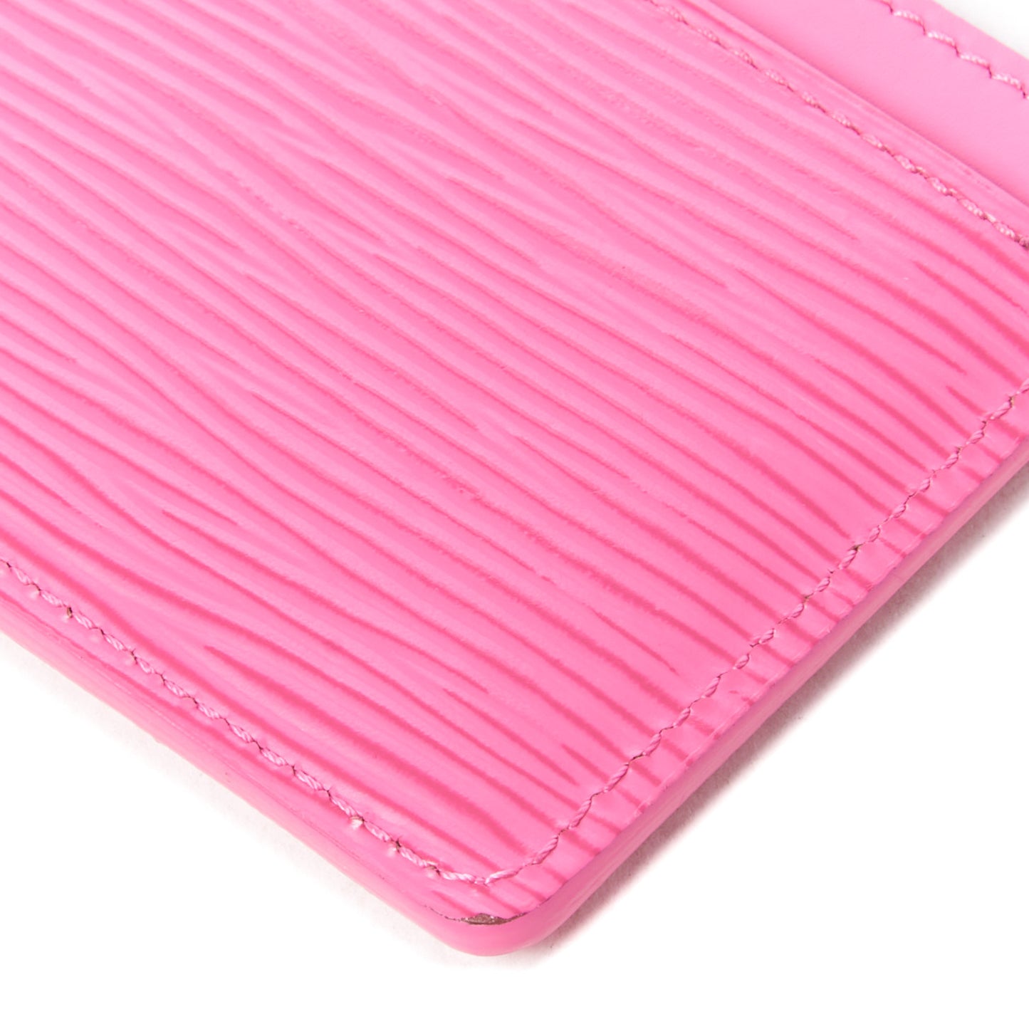 Epi Card Holder Hot Pink