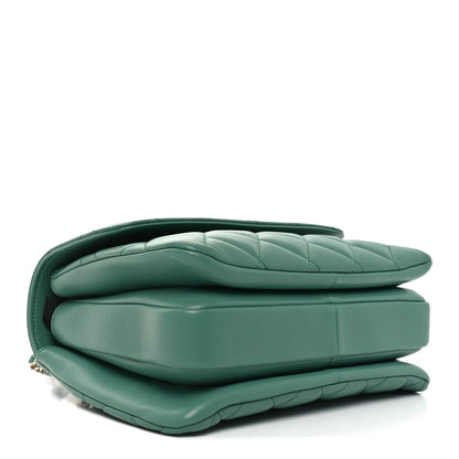 Chanel Lambskin Quilted Small Trendy CC Flap Dual Handle Bag Green 4 of 10