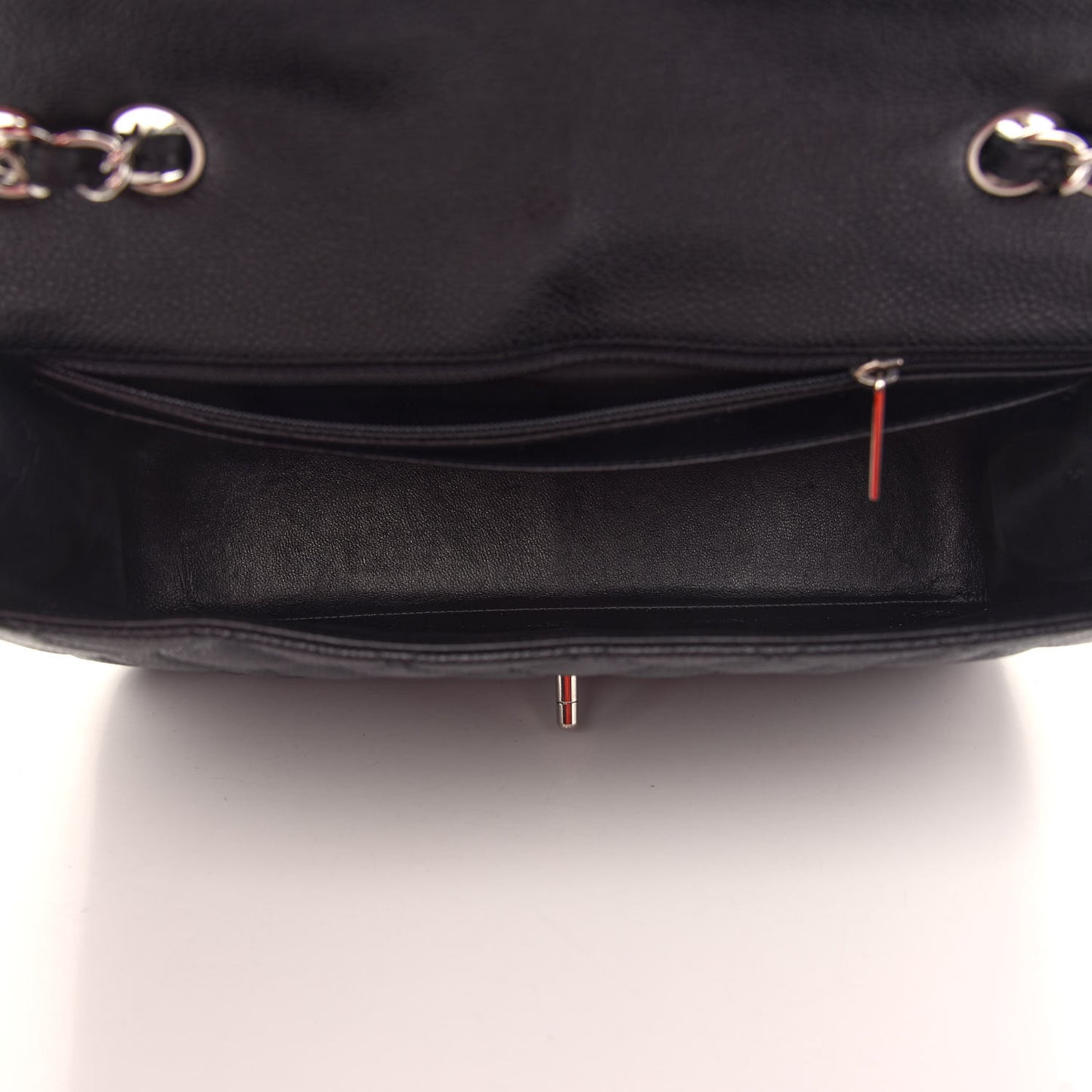 Caviar Quilted Jumbo Single Flap Black