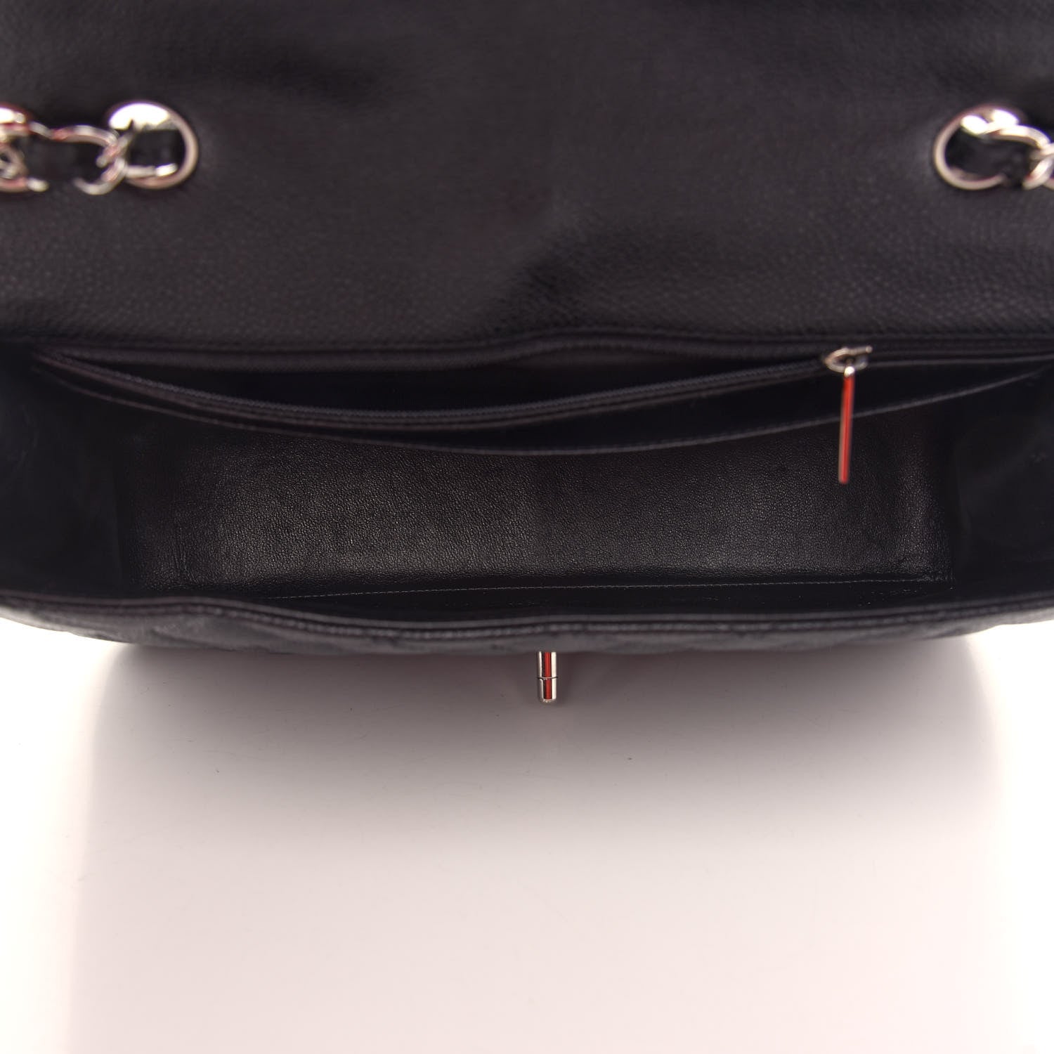 Chanel Caviar Quilted Jumbo Single Flap Black 5 of 9