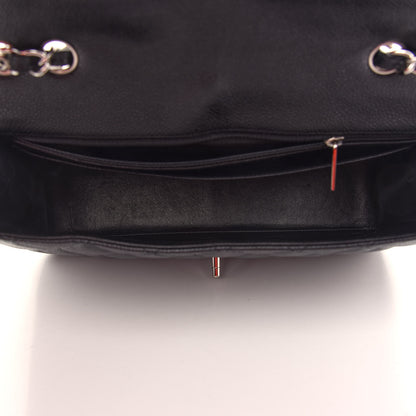 Chanel Caviar Quilted Jumbo Single Flap Black 5 of 9