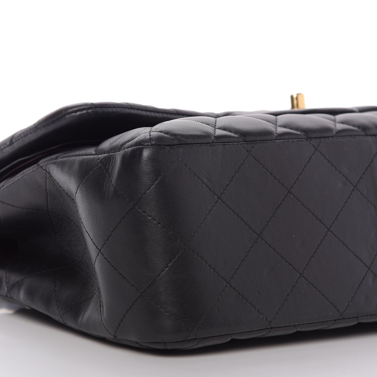 Chanel Lambskin Quilted Jumbo Double Flap Black 6 of 9