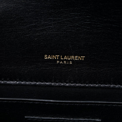 Saint Laurent Glitter Patent Small Monogram Kate Satchel Cobalt 7 of 16