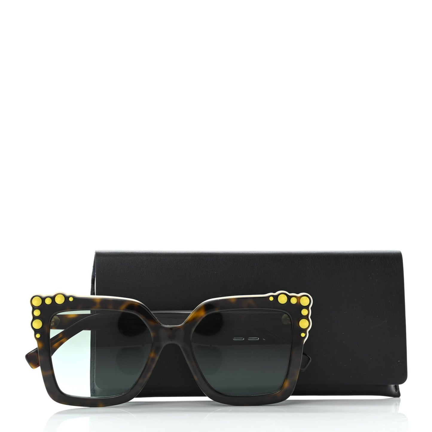 Studded Can Eye Sunglasses FF 0260/S Havana White