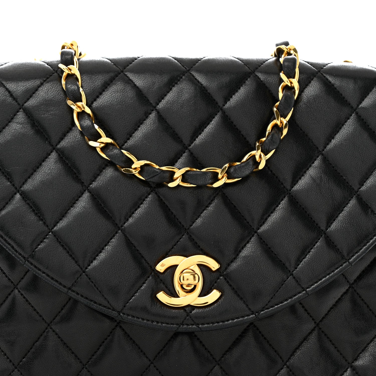 Chanel Lambskin Quilted Single Flap Black 9 of 15