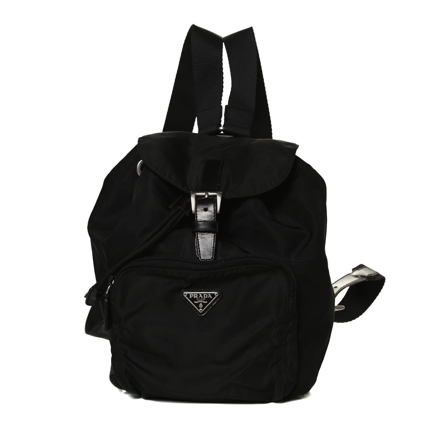 Tessuto Nylon Vela Cinch Backpack Black