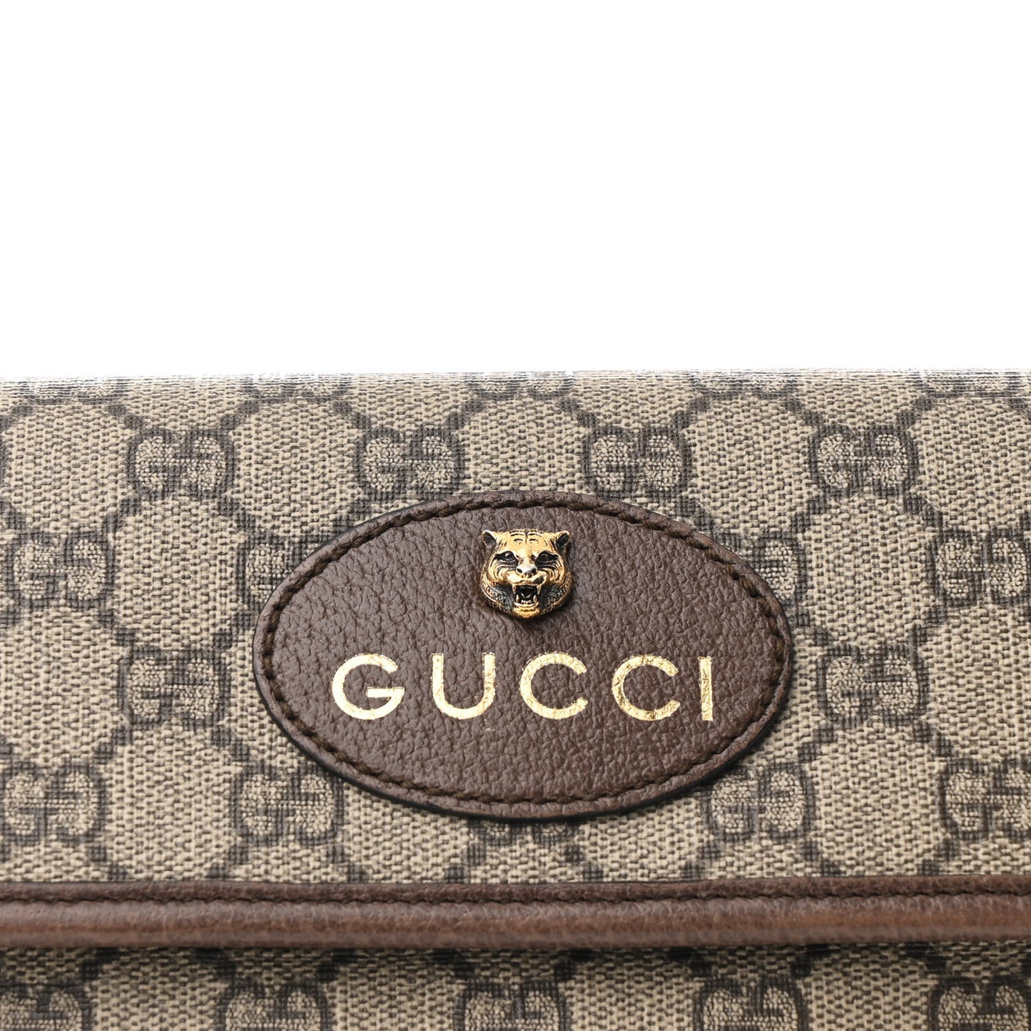 GG Supreme Monogram Neo Vintage Web Belt Bag Brown