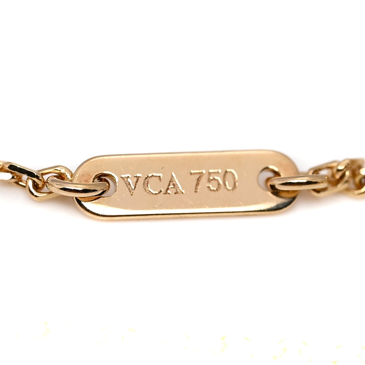 18K Yellow Gold Mother of Pearl Sweet Alhambra Bracelet