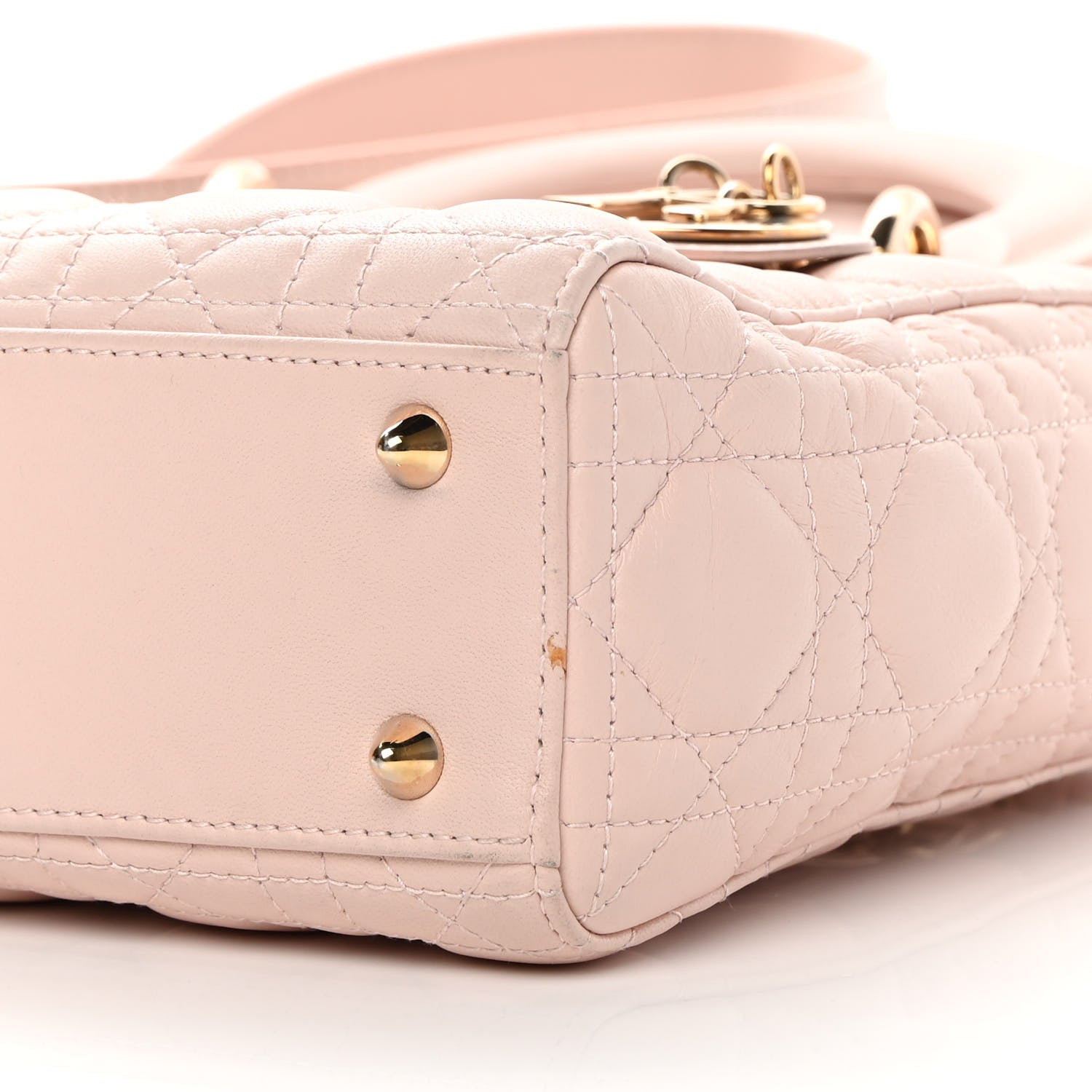 Christian Dior Lambskin Cannage Small Lucky Badges My Lady Dior Pink 10 of 16