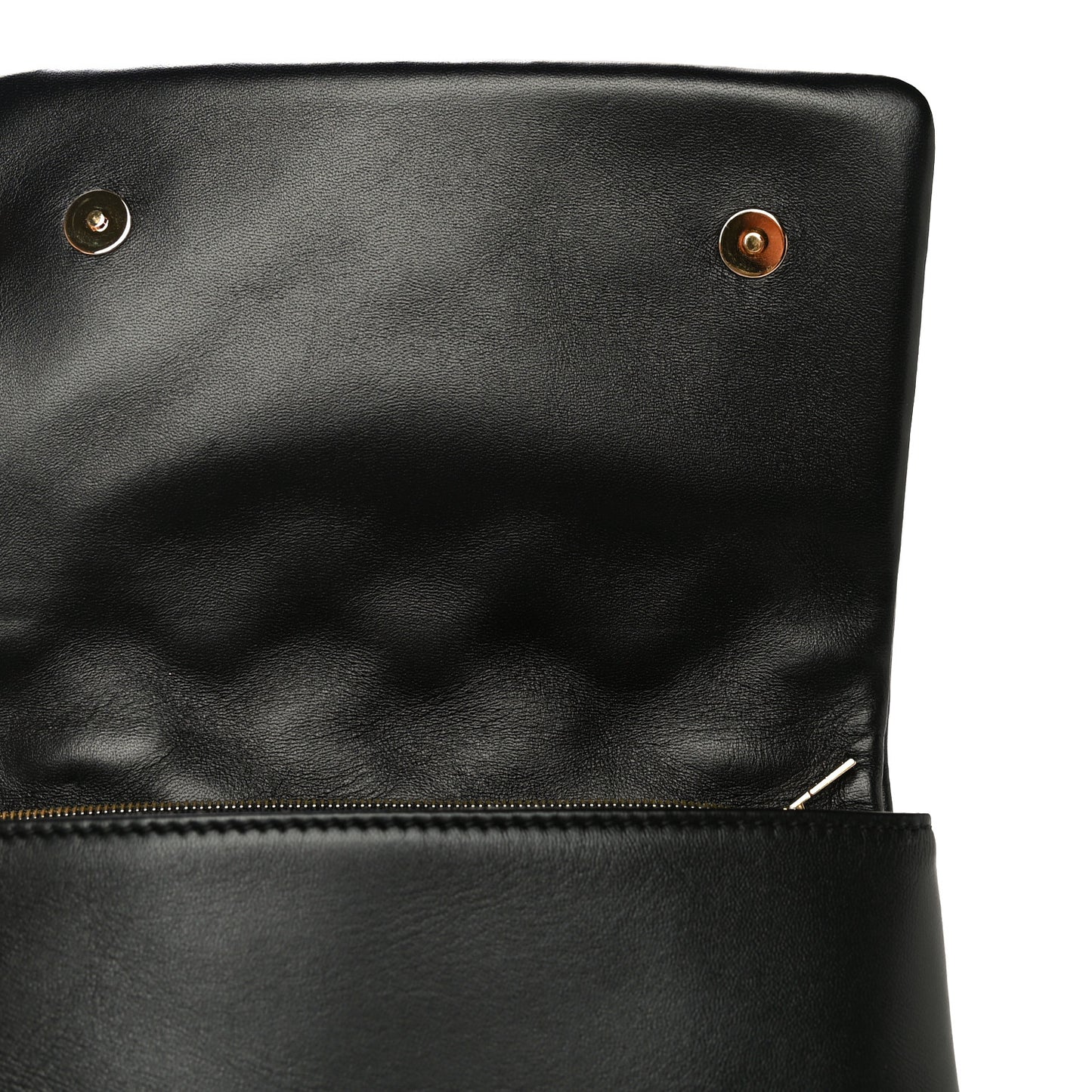 Lambskin Embossed Monogram Pochette Coussin Black