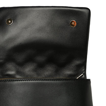 Louis Vuitton Lambskin Embossed Monogram Pochette Coussin Black 11 of 12