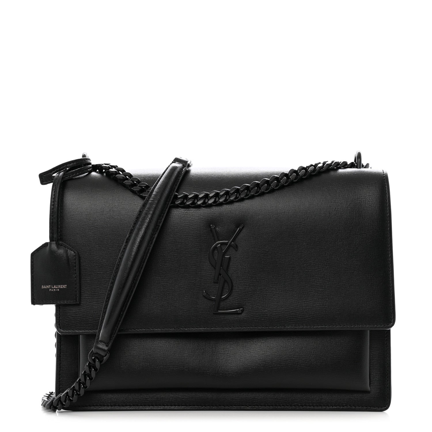 Saint Laurent Calfskin Large Monogram Monochrome Sunset Black 1 of 14