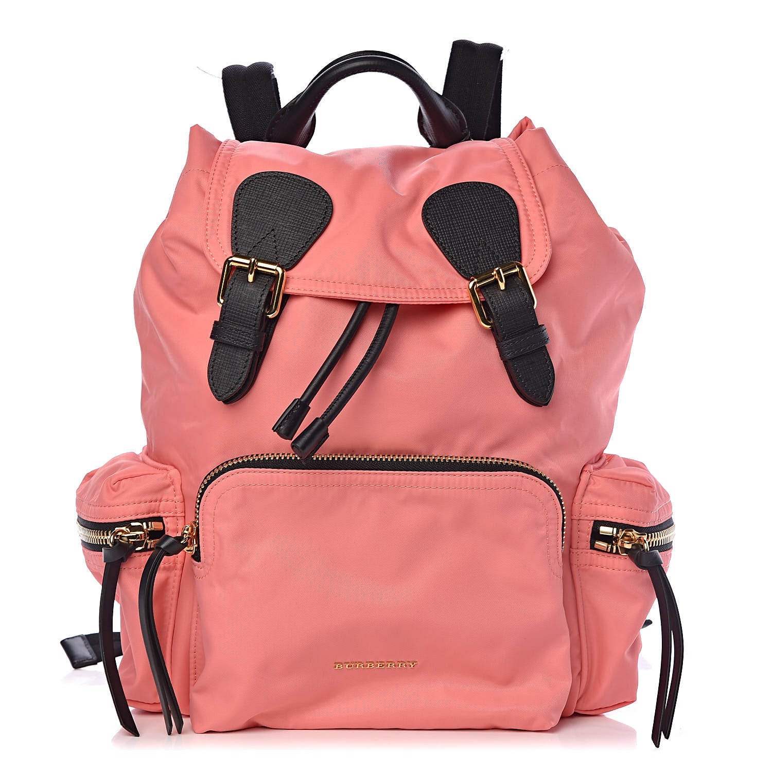 Burberry Nylon Medium Rucksack Backpack Bright Coral Pink 1 of 12