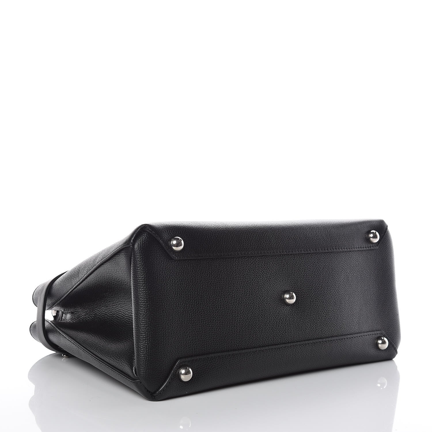Burberry Derby Calfskin Medium Banner Tote Black 4 of 12