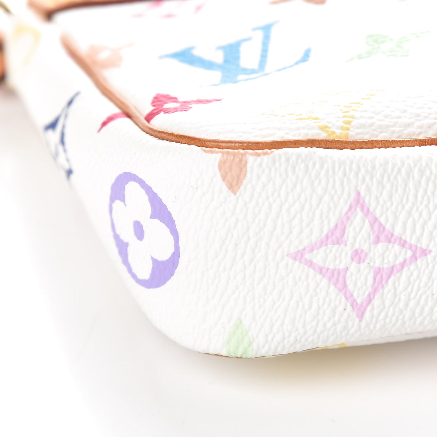 Monogram Multicolor Pochette Accessories White