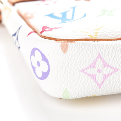 Louis Vuitton Monogram Multicolor Pochette Accessories White 9 of 10