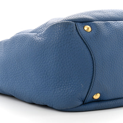 Prada Vitello Daino Double Pocket Hobo Cobalto 10 of 16