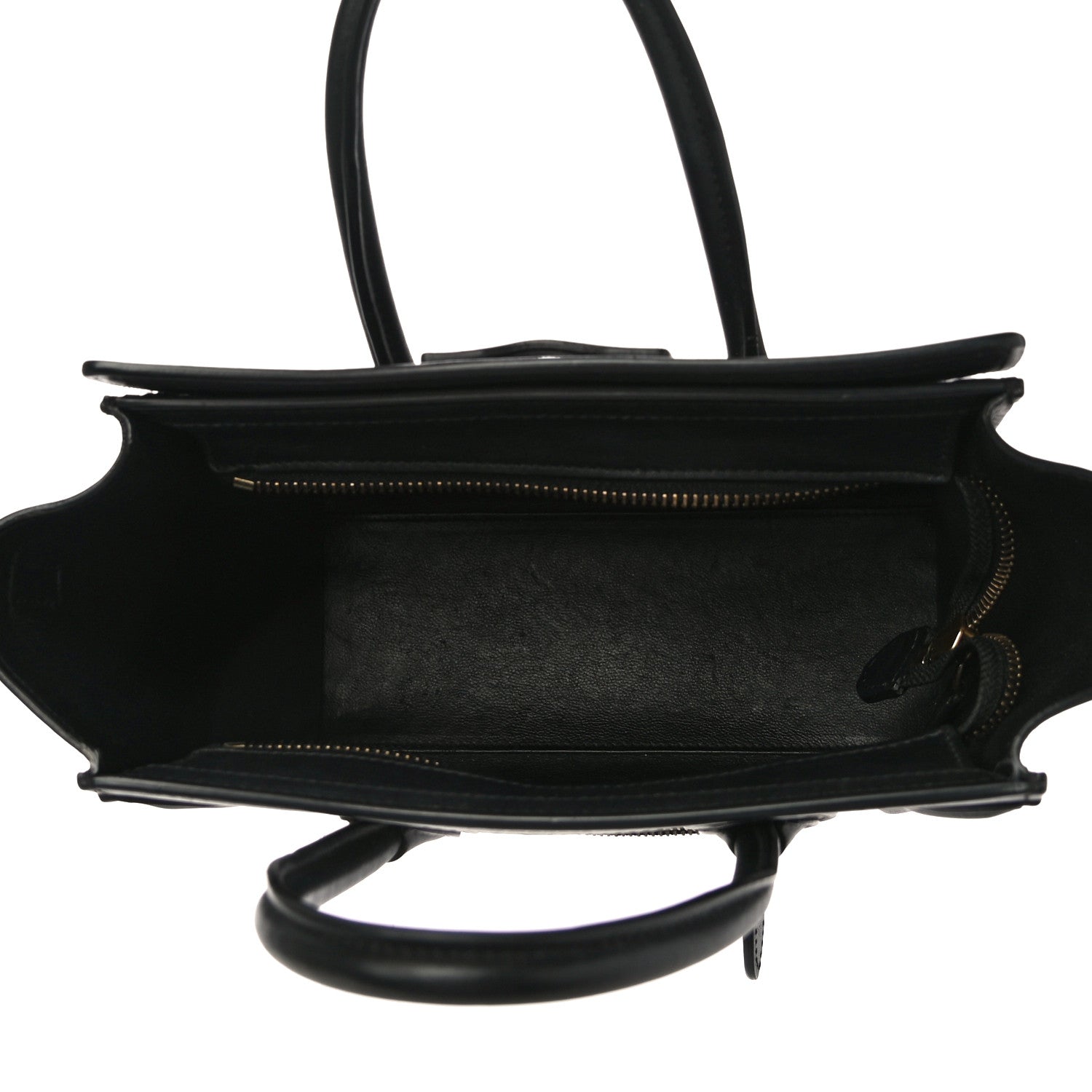 Celine Smooth Calfskin Nano Luggage Black 5 of 12