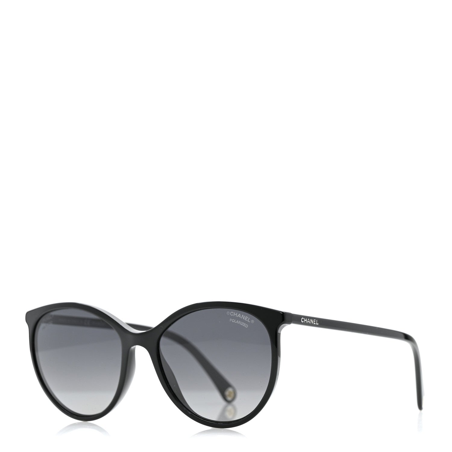 Chanel Acetate Pantos Cat Eye Sunglasses 5448 Black 1 of 8