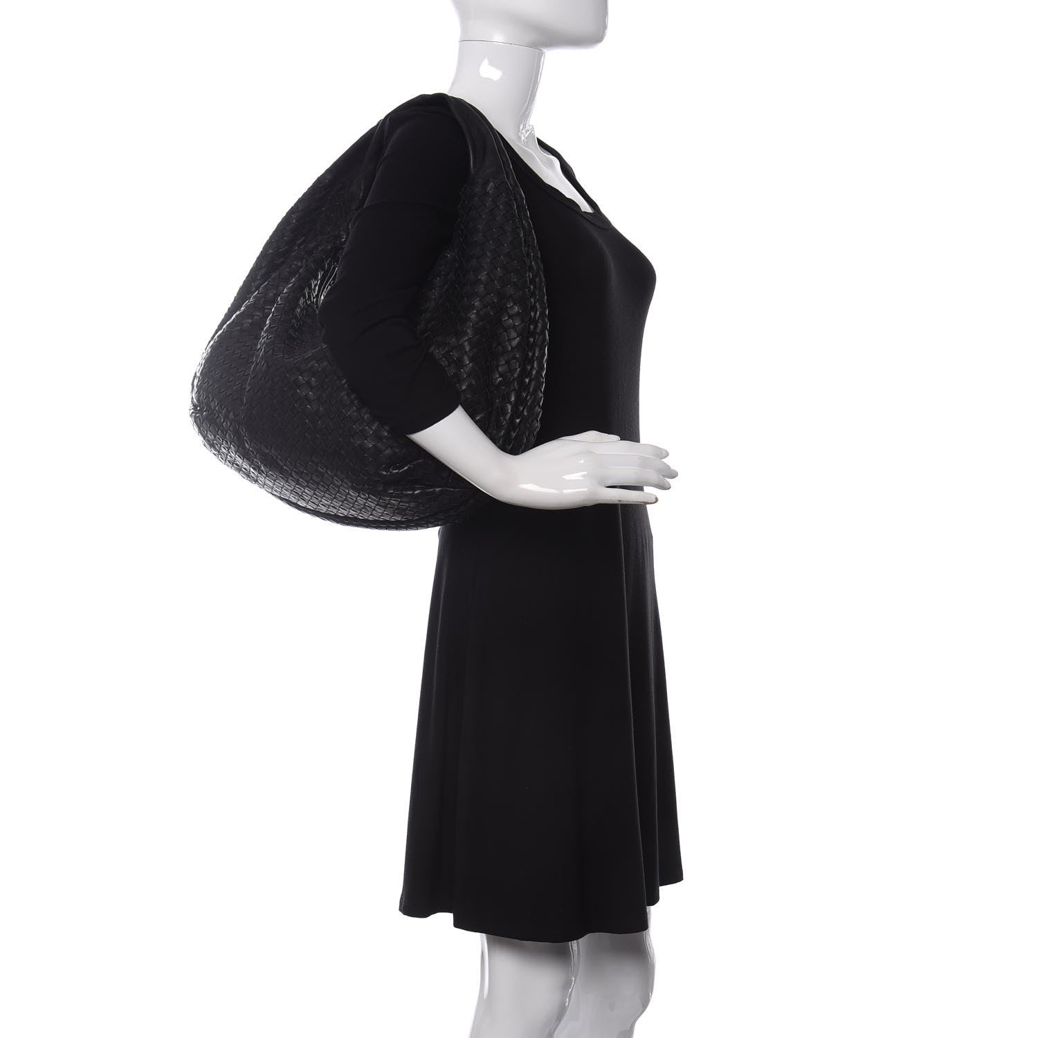 Bottega Veneta Nappa Intrecciato Large Belly Veneta Hobo Black 2 of 9