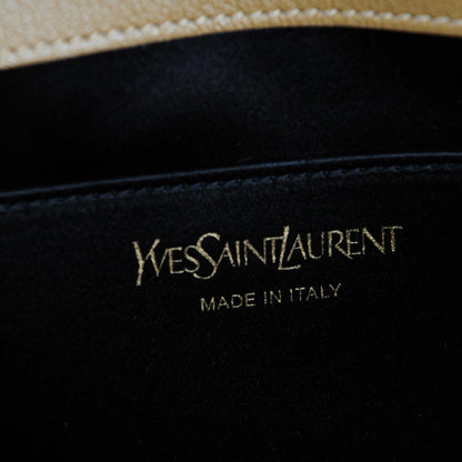 Saint Laurent Calfskin Monogram Large Belle De Jour Clutch Beige 6 of 7