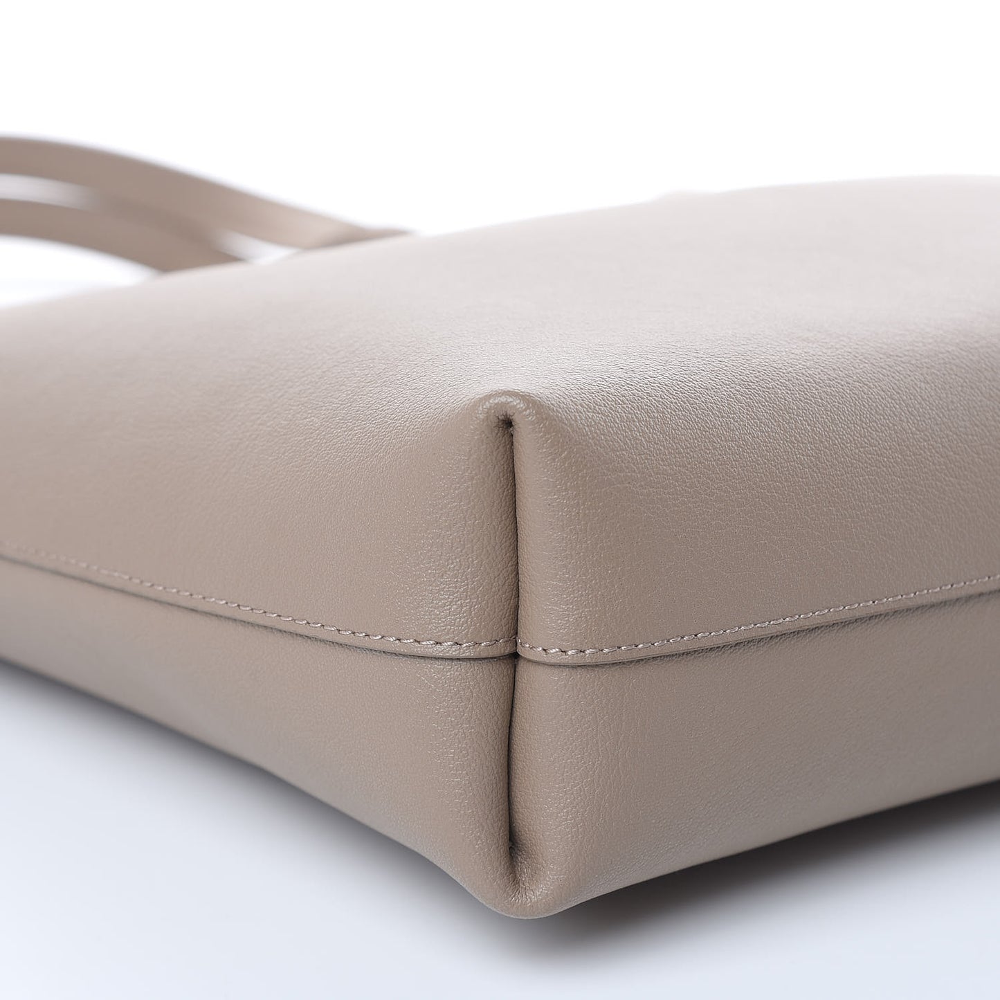 Calfskin Toy Shopping Tote Dark Beige
