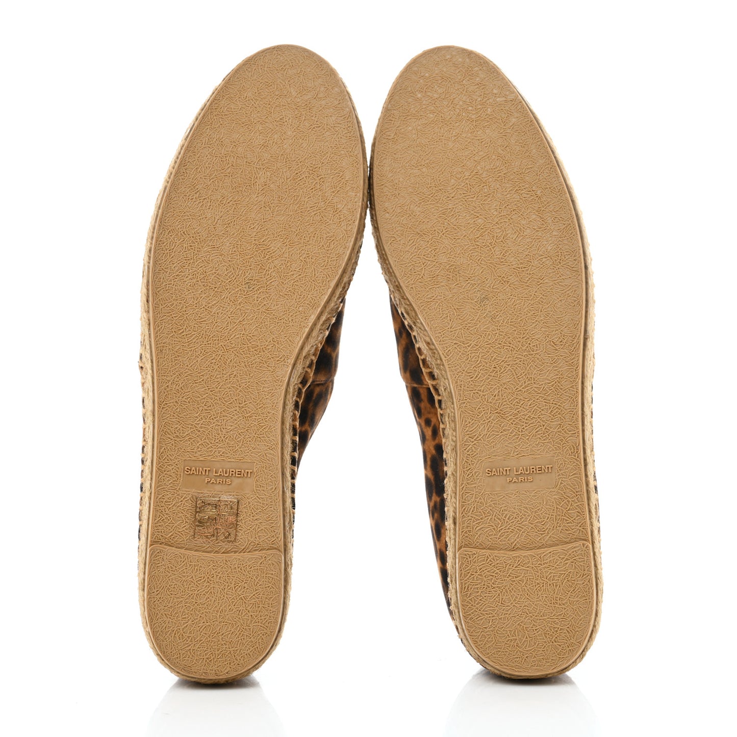 Suede Leopard Print Espadrilles 40