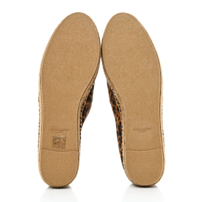 Saint Laurent Suede Leopard Print Espadrilles 40 5 of 9