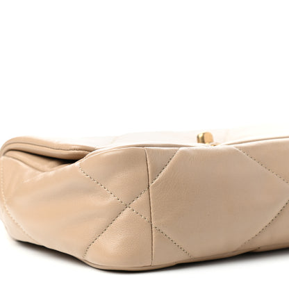 Chanel Lambskin Quilted Medium Chanel 19 Flap Dark Beige 8 of 11
