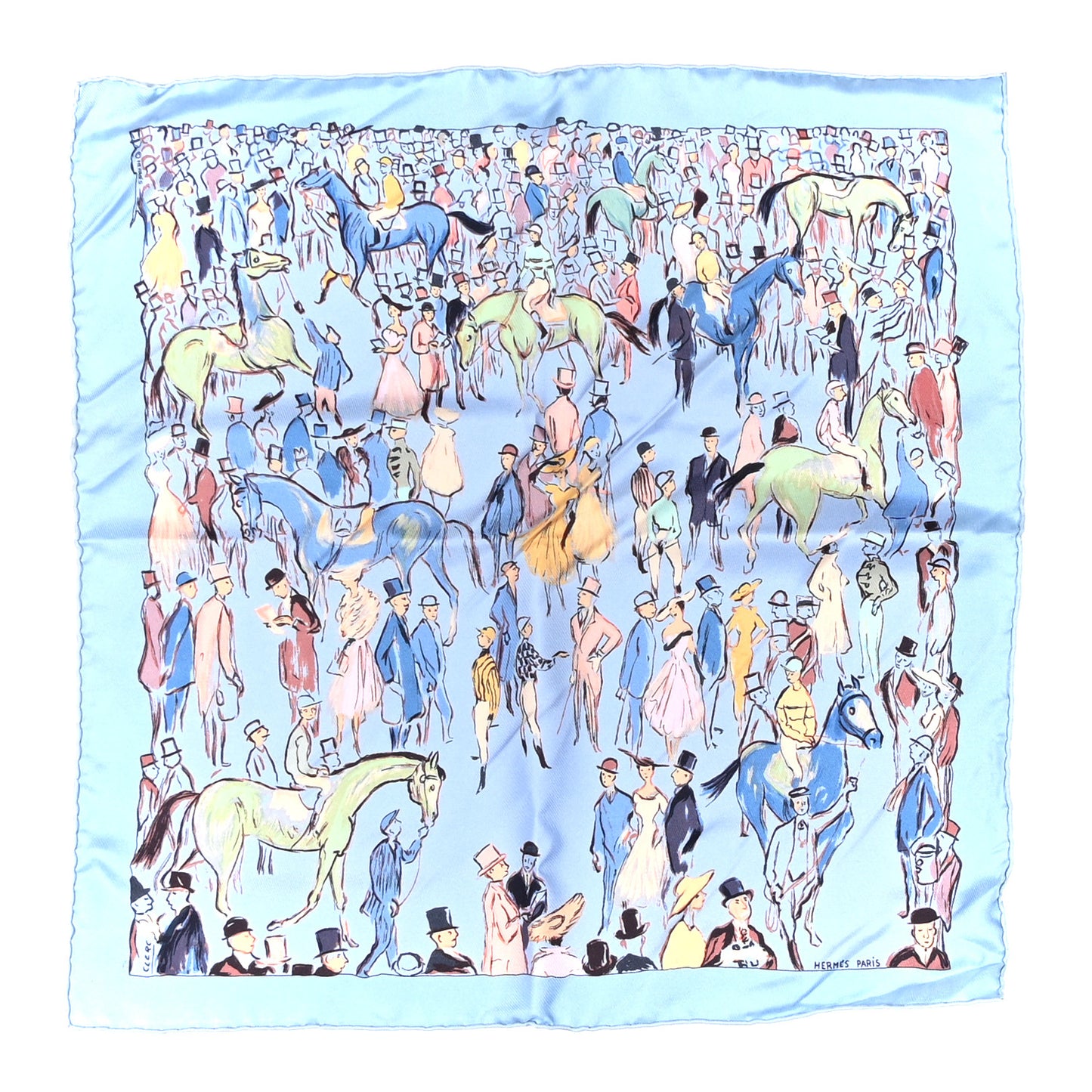 Silk Paddock Scarf Pocket Square