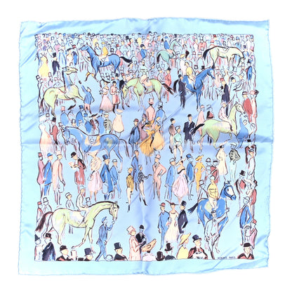 Hermes Silk Paddock Scarf Pocket Square 1 of 5