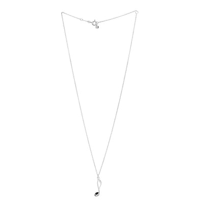 Tiffany Sterling Silver Paloma's Graffiti Music Note Pendant Necklace 2 of 4