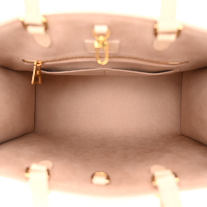 Louis Vuitton Empreinte Monogram Giant Onthego MM Creme Rose Trianon 5 of 9