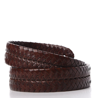 Gucci Calfskin Braided Double G 40mm Belt 90 36 Cuoio Bruciato 3 of 6