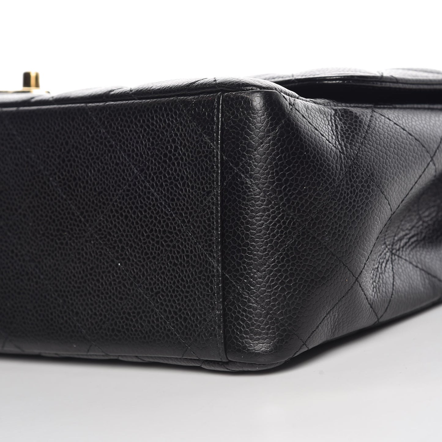 Caviar Quilted Maxi Double Flap Black