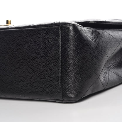 Chanel Caviar Quilted Maxi Double Flap Black 6 of 12