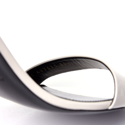 Saint Laurent Patent Calfskin Amber 85 Ankle Strap Sandals 39.5 Neutro 10 of 11