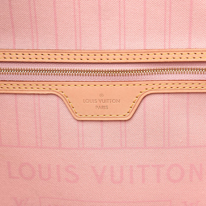 Louis Vuitton Damier Azur Neo Neverfull MM Rose Ballerine 6 of 16