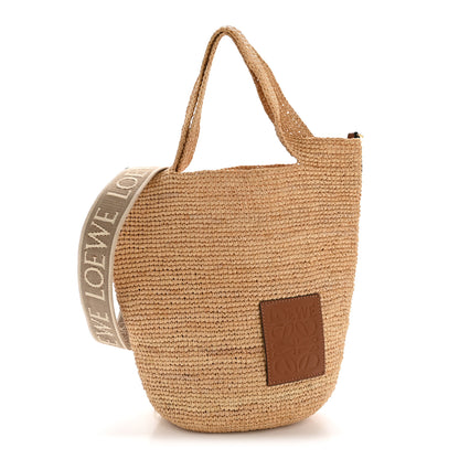 Loewe Raffia Mini Slit Tote Bag Natural Tan 1 of 11