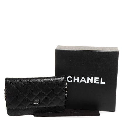 Chanel Caviar Quilted Wallet On Chain WOC Black 5 of 9