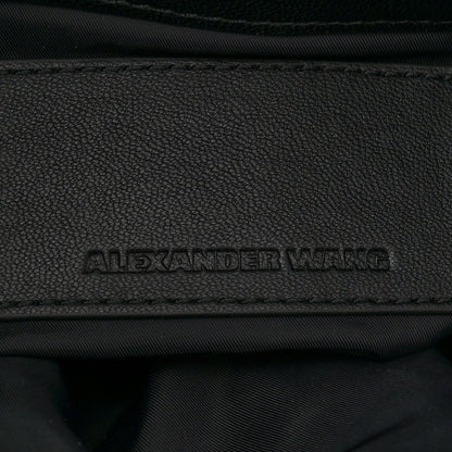 Alexander Wang Lambskin Rose Studded Marti Backpack Bag Washed Black Rhodium Hardware 6 of 11
