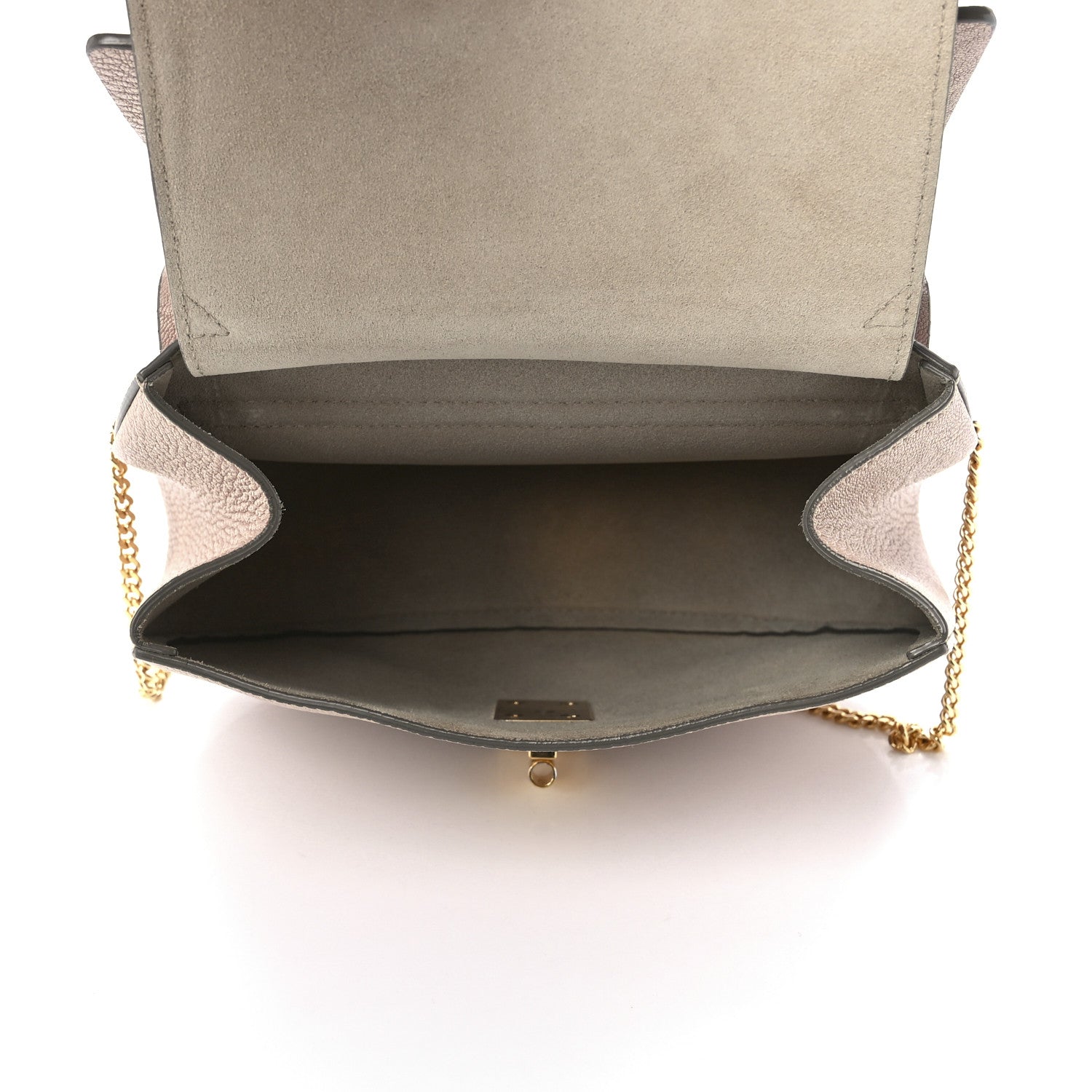 Chloe Grained Lambskin Medium Drew Shoulder Bag Cement Pink 5 of 11