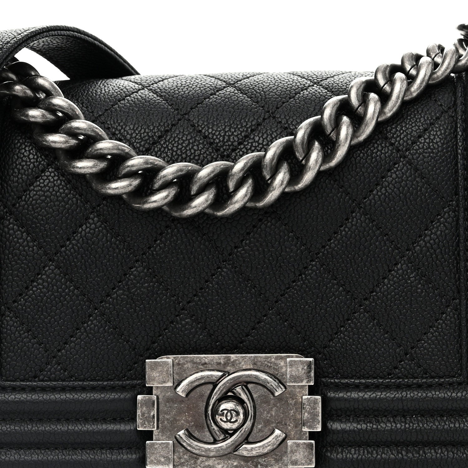 Chanel Caviar Quilted Small Boy Flap Black 9 of 11