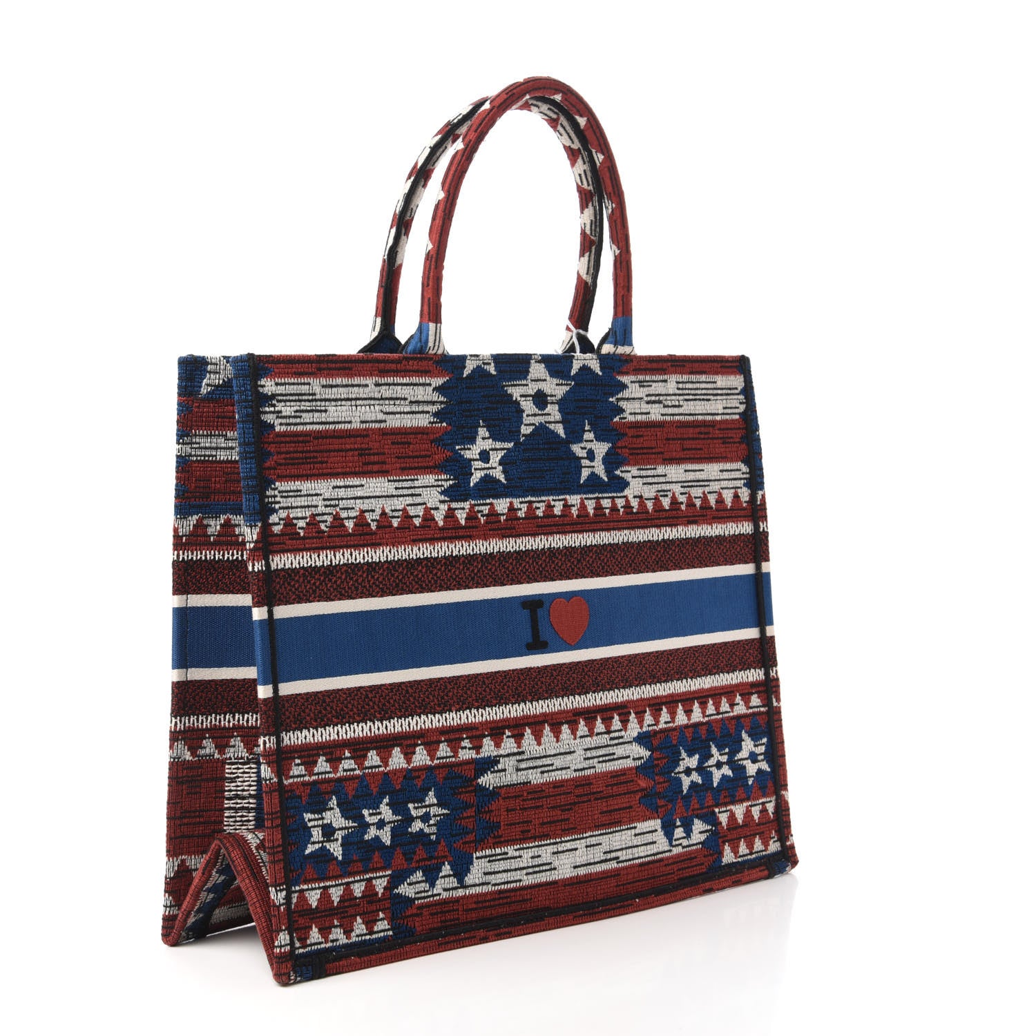 Christian Dior Canvas Embroidered Exclusive US Book Tote Multicolor 3 of 10