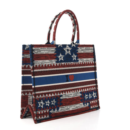 Christian Dior Canvas Embroidered Exclusive US Book Tote Multicolor 3 of 10