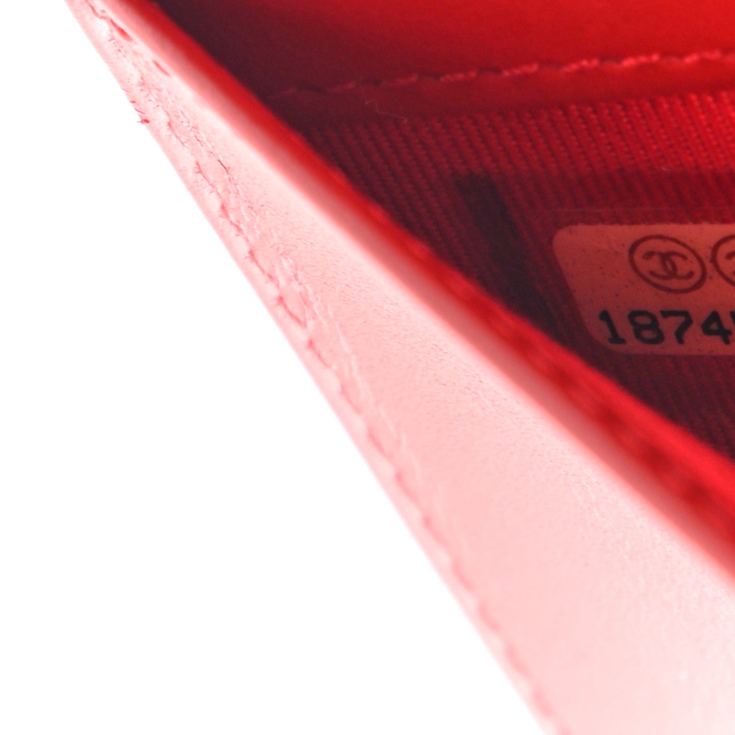 Caviar Quilted CC Long Double Wallet Red